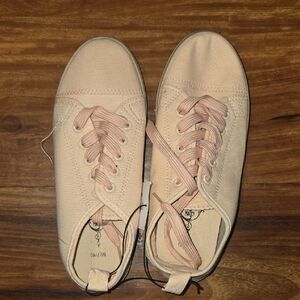 Women's Cream Canvas Sneakers
